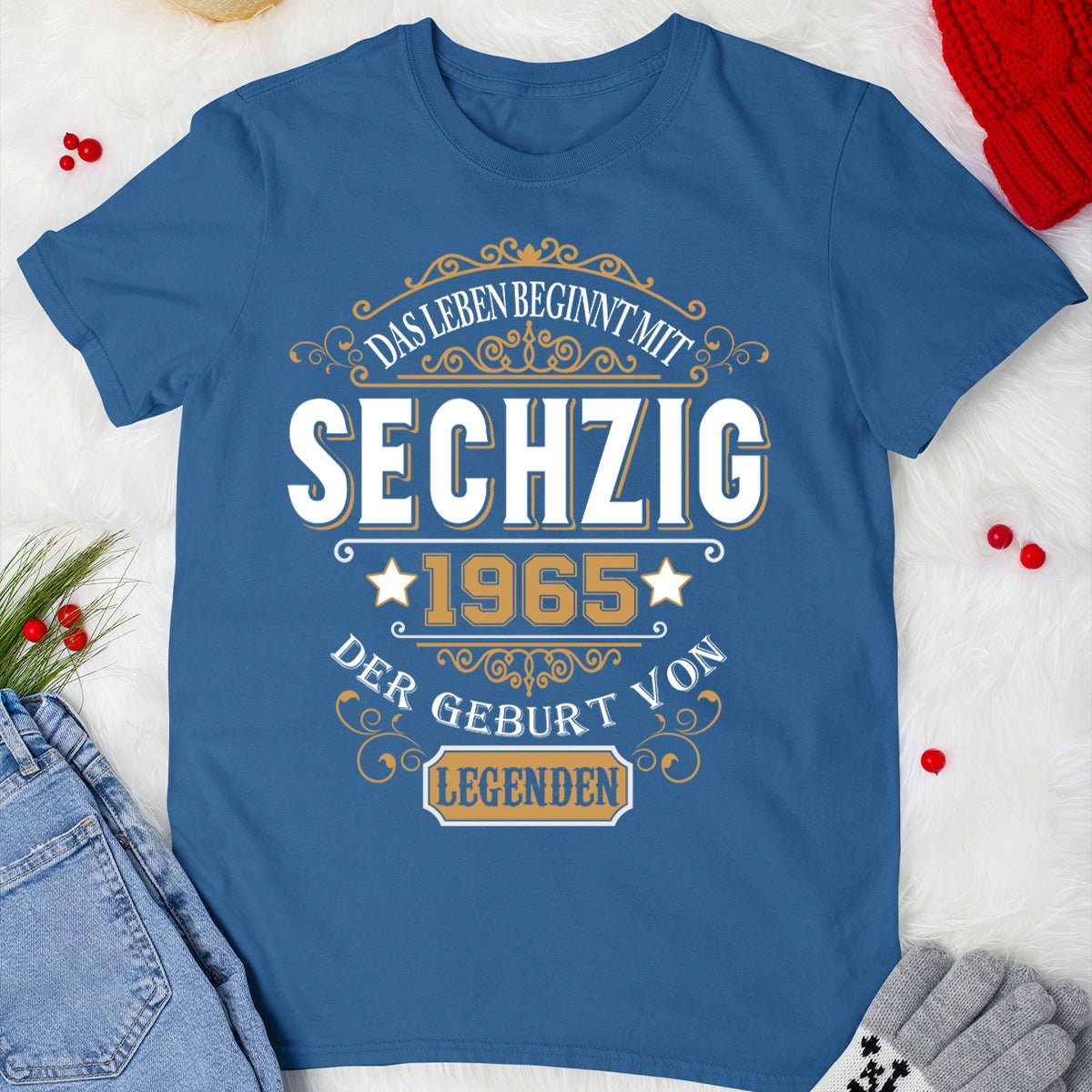 1965 Der Geburt Von Legenden - 2025 design DE - Bliss Birthday Shirts - Royal Blue - S