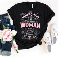 40th Birthday Shirt for Strong Women - Empowering and Stylish Birthday Gift - Bliss Birthday Shirts - Black - S