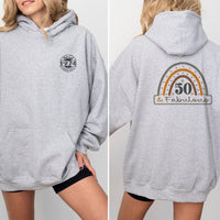 50 & Fabulous 50th Birthday Shirt Hoodie – Celebrate in Style - Bliss Birthday Shirts - Sport Grey - S