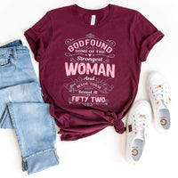 52nd Birthday Shirt for Confident Women - Bliss Birthday Shirts - Maroon - S