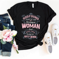 57th Birthday Shirt for Confident Women - Bliss Birthday Shirts - Black - S