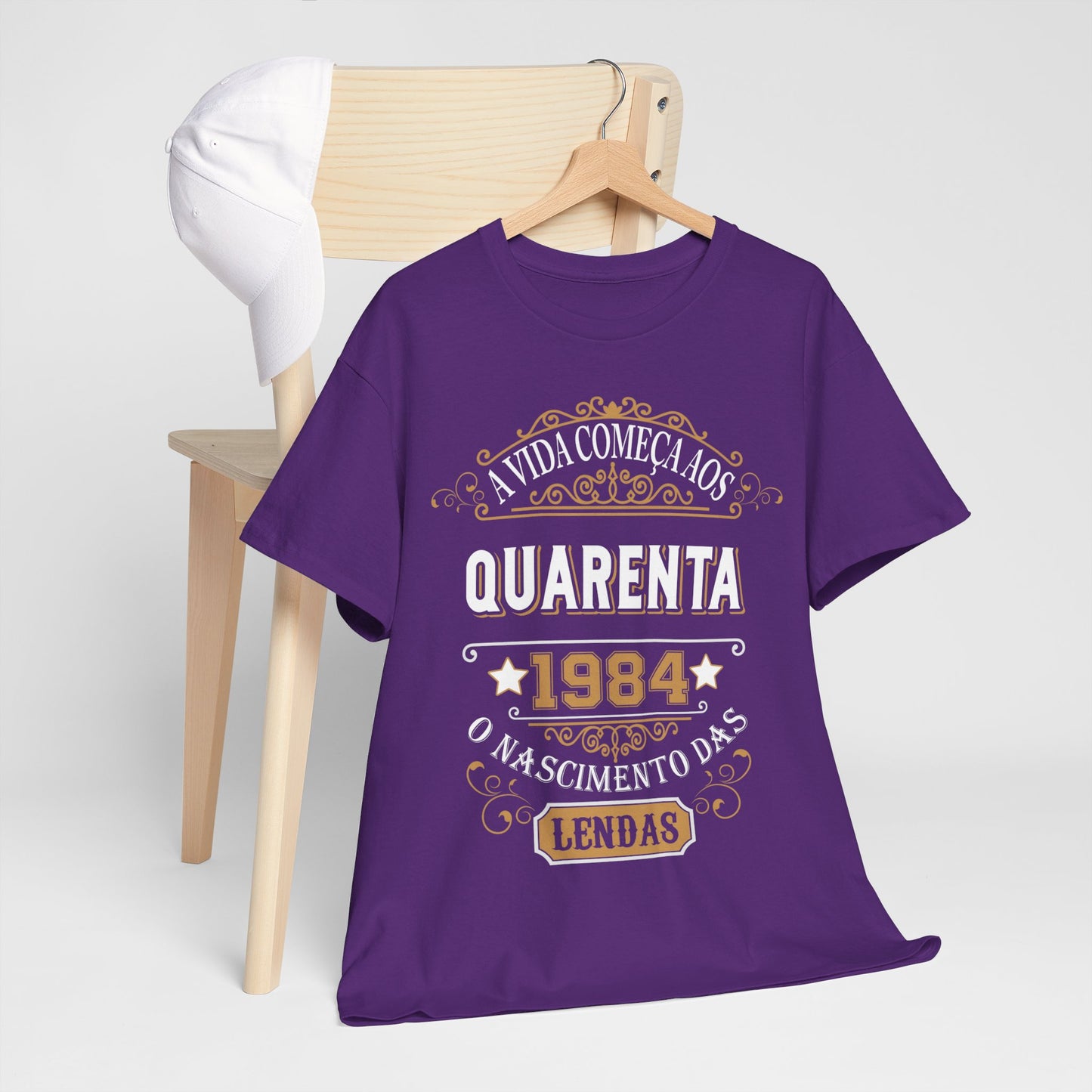 Camiseta de Aniversário 1984 - Camiseta Especial Personalizada