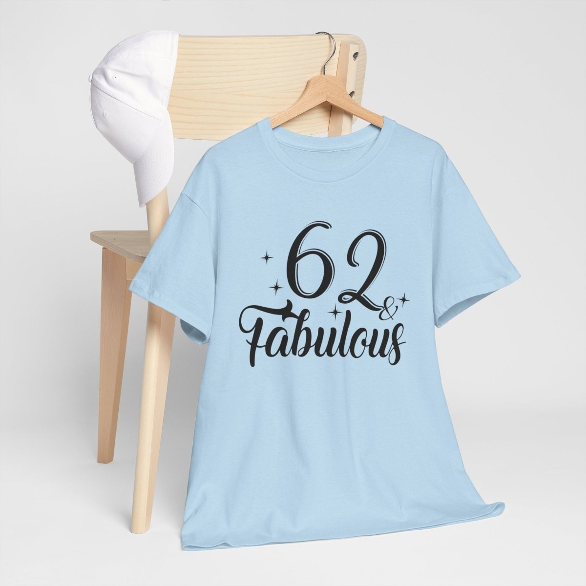 62 & Fabulous Personalized Birthday Shirt - Bliss Birthday Shirts - Sport Grey - S