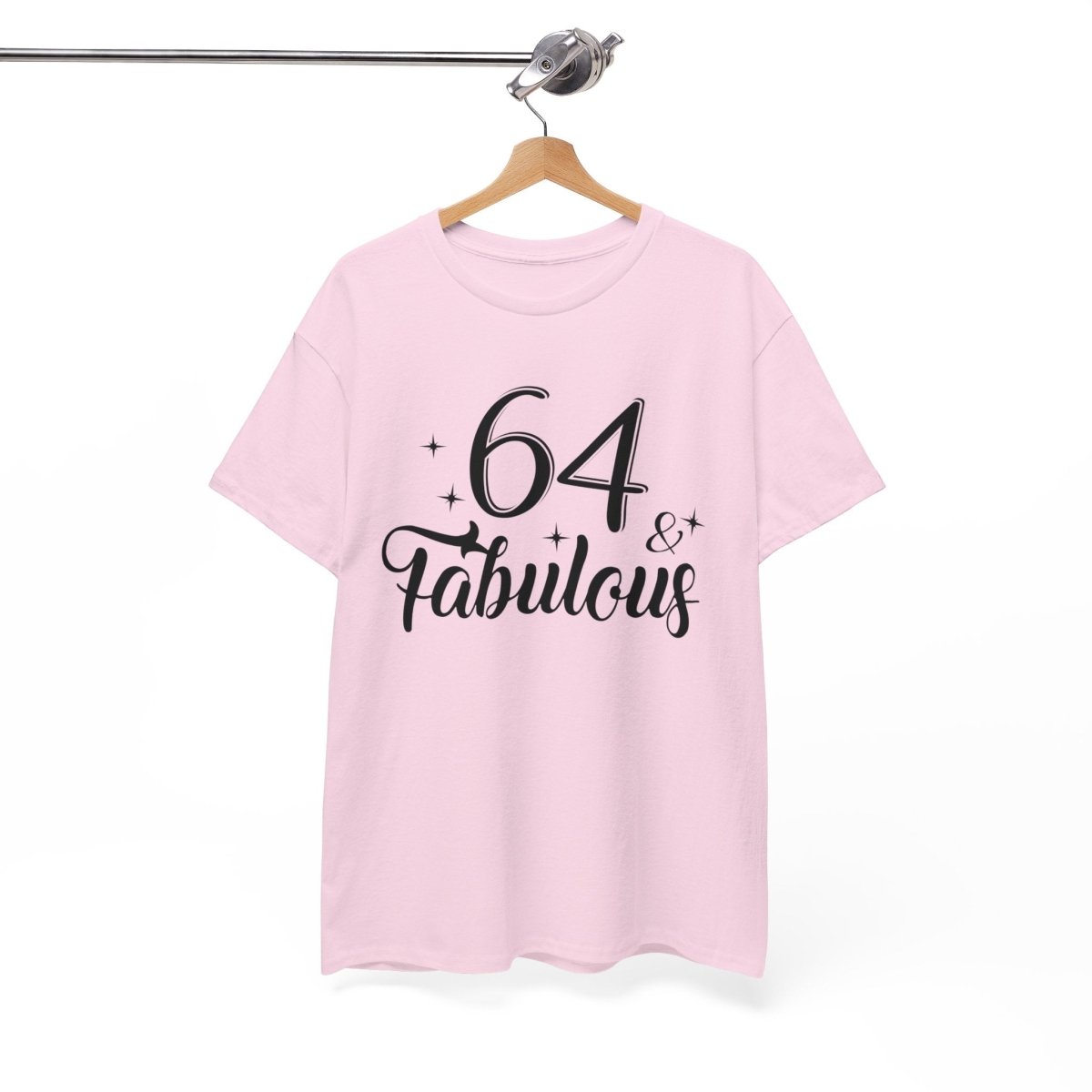 64 & Fabulous Custom Birthday T - Shirt - Bliss Birthday Shirts - Sport Grey - S