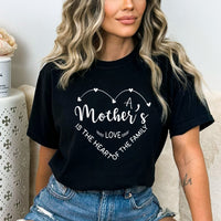 A Mother is the Heart of the Family - Birthday Shirt - Bliss Birthday Shirts - Small - Black