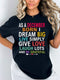 As a December Born - Dream Big Live Simply Birthday Shirt - Bliss Birthday Shirts - Small - Black