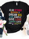 As an October Born - Dream Big Live Simply Birthday Shirt - Bliss Birthday Shirts - Small - Black