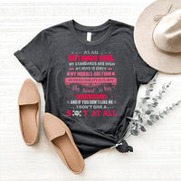 As an October Girl - My Standards Are High Pink Design Birthday Shirt - Bliss Birthday Shirts - Heather Dark Grey - XL