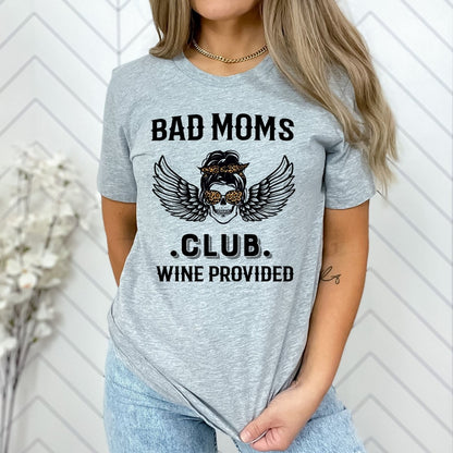 Bad Moms Club - Birthday Shirt - Bliss Birthday Shirts - Small - Grey