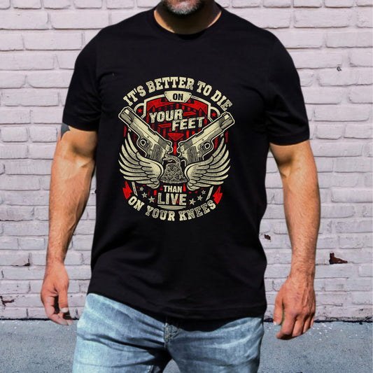 "BETTER TO DIE" - Veteran Birthday Shirt - Bliss Birthday Shirts - Small - Black