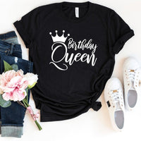 Birthday Queen Shirt - Custom Birthday T - Shirt - Bliss Birthday Shirts - S - Black