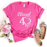 Blessed For 40 Years Birthday Shirt - Bliss Birthday Shirts - S - Charity Pink