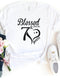 Blessed For 70 Years Birthday Shirt - Bliss Birthday Shirts - S - White