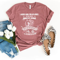 Born in October - She's a Bit Crazy But I Love Her Men's Shirt - Bliss Birthday Shirts - Heather Mauve - Small