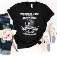 Born in October - She's a Bit Crazy But I Love Her Men's Shirt - Bliss Birthday Shirts - Small - Black with back