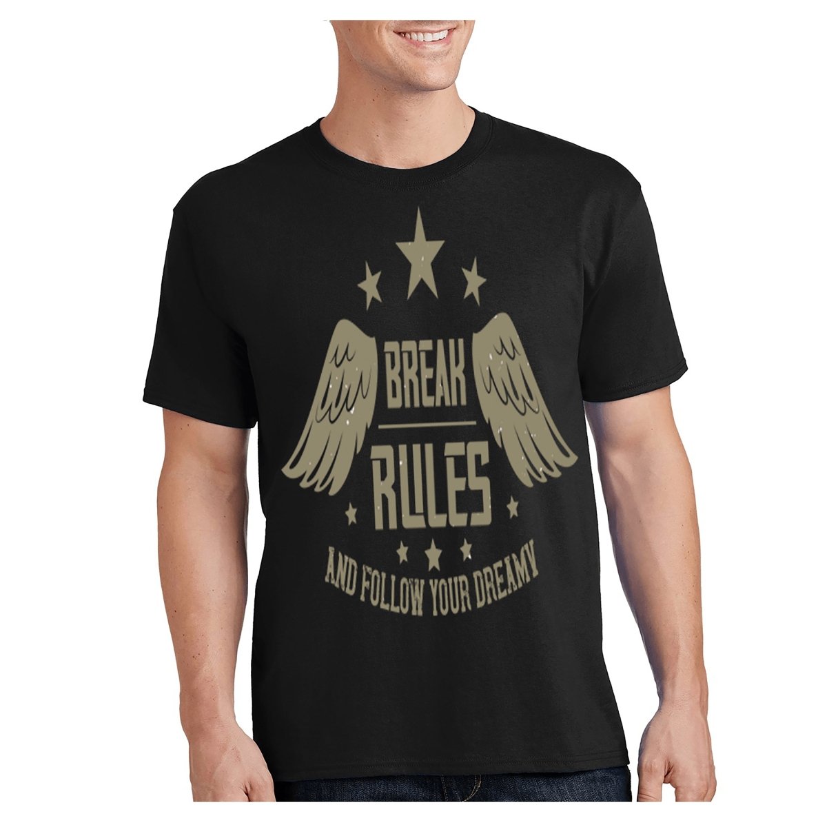 Break Rules and Follow Your Dream - Military Birthday Shirt - Bliss Birthday Shirts - Small - Black