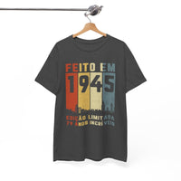 Camiseta Customizada 1945 - Edição Especial de Aniversário - Bliss Birthday Shirts - Royal - S