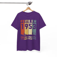 Camiseta Customizada 1953 - Design Único de Aniversário - Bliss Birthday Shirts - Royal - S