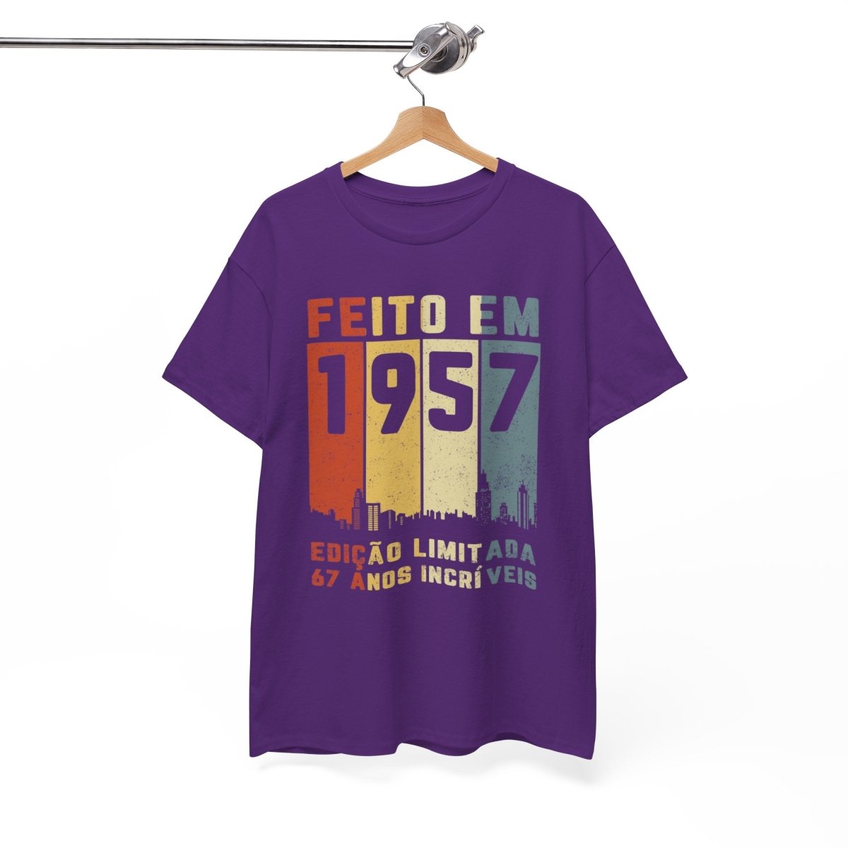 Camiseta Customizada 1957 - Exclusiva para Aniversário - Bliss Birthday Shirts - Royal - S