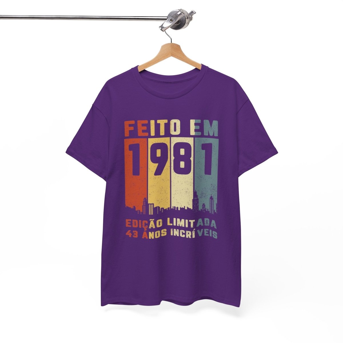 Camiseta Customizada 1981 - Edição Especial de Aniversário - Bliss Birthday Shirts - Royal - S