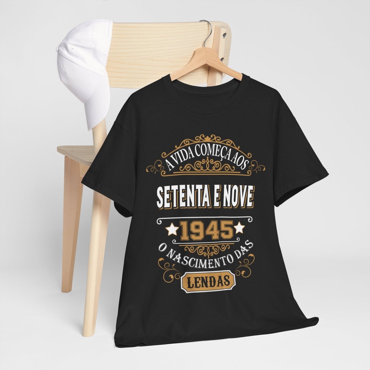 Camiseta de Aniversário 1945 - Camiseta Retro Personalizável - Bliss Birthday Shirts - Royal - S