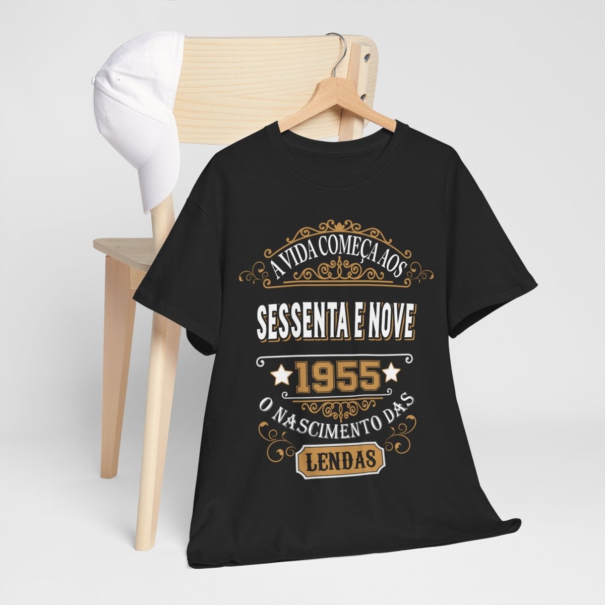 Camiseta de Aniversário 1955 - Camiseta Especial Personalizável - Bliss Birthday Shirts - Royal - S