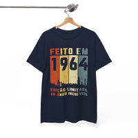 Camiseta de Aniversário 1964 - Design Único e Personalizado - Bliss Birthday Shirts - Royal - S