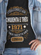 Camiseta de Aniversário 1971 - Camiseta Retro Personalizável - Bliss Birthday Shirts - Black - S