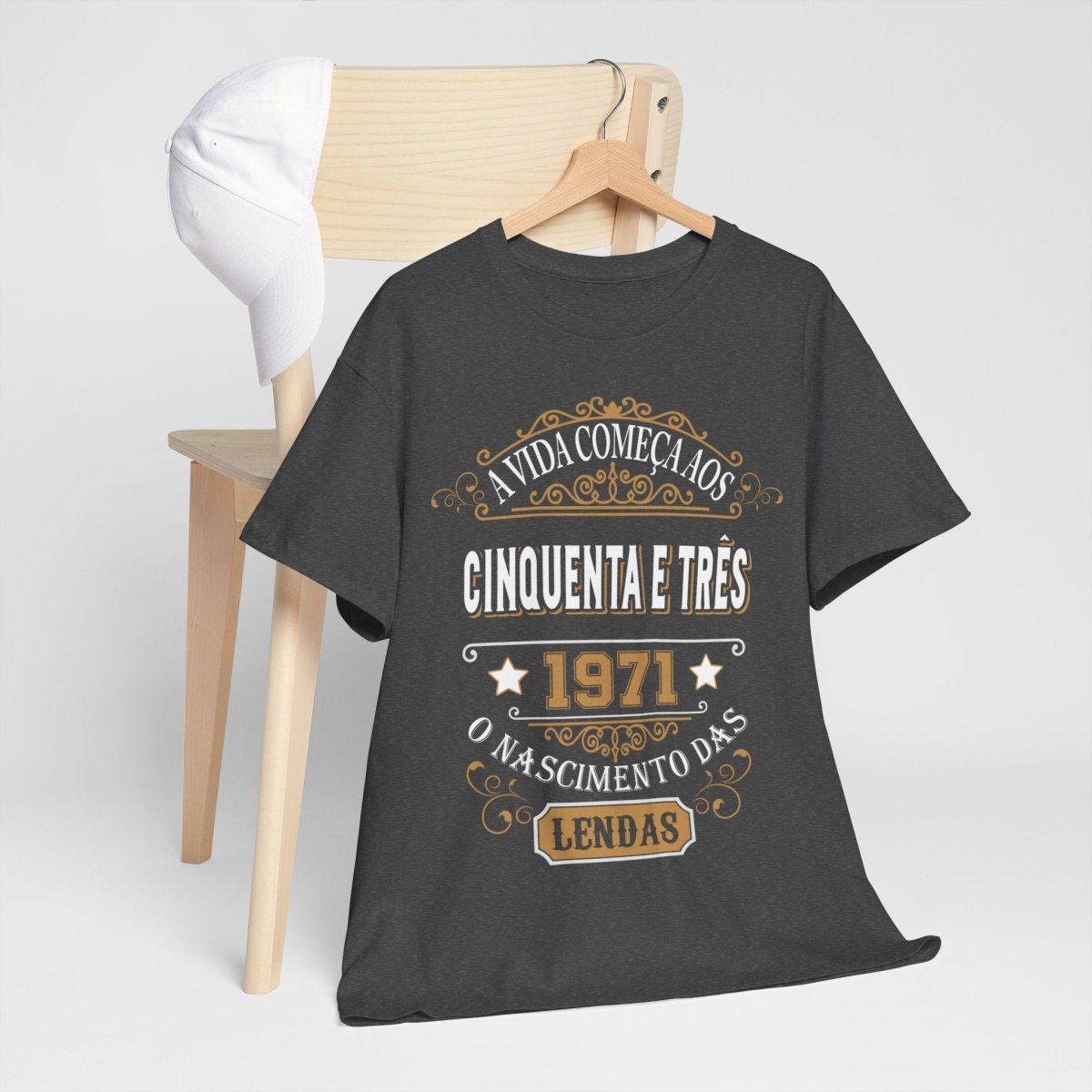 Camiseta de Aniversário 1971 - Camiseta Retro Personalizável - Bliss Birthday Shirts - Royal - S