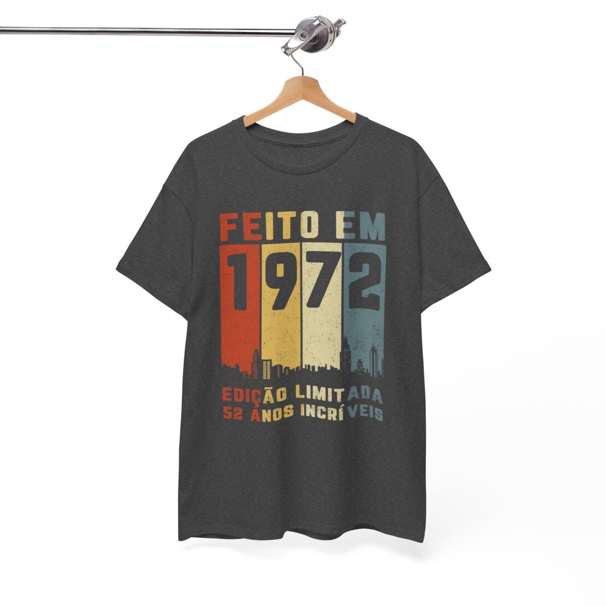 Camiseta de Aniversário 1972 - Personalização Exclusiva - Bliss Birthday Shirts - Royal - S