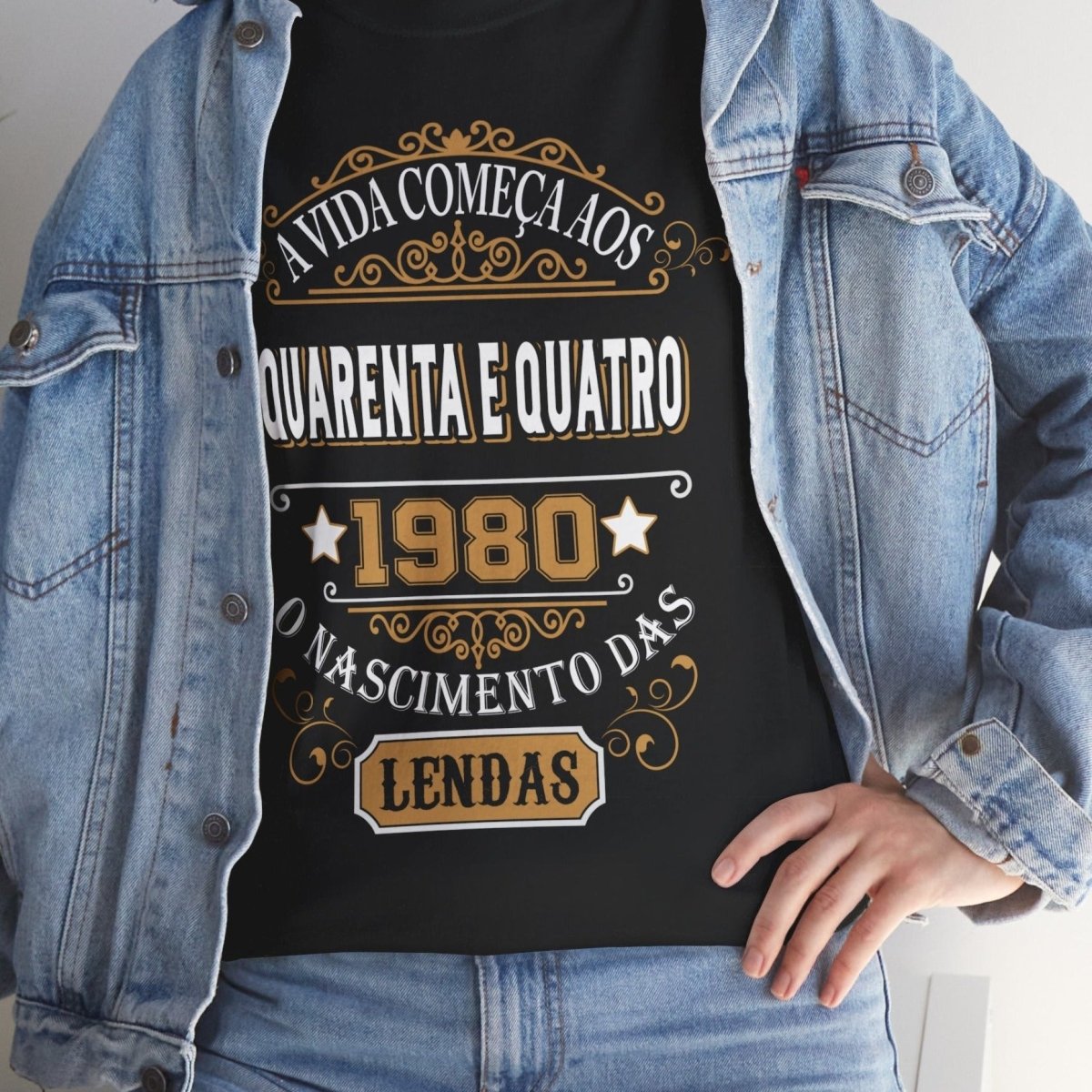 Camiseta de Aniversário 1980 - Camiseta Exclusiva Personalizada - Bliss Birthday Shirts - Black - S