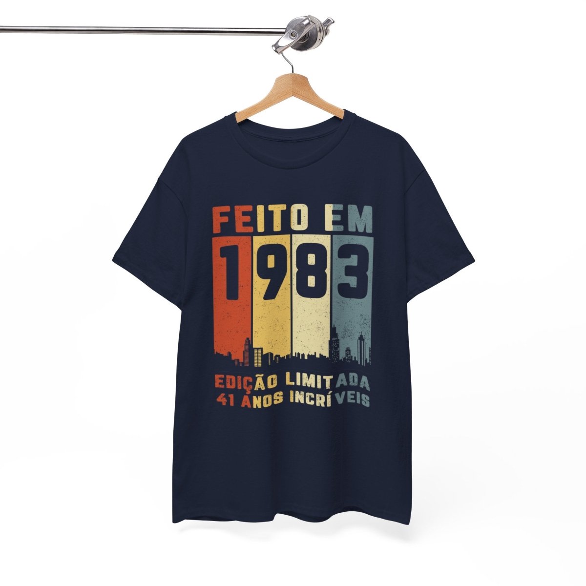 Camiseta de Aniversário 1983 - Exclusiva e Personalizável - Bliss Birthday Shirts - Royal - S