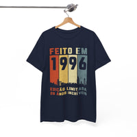 Camiseta de Aniversário 1996 - Design Único Personalizado - Bliss Birthday Shirts - Royal - S