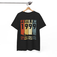 Camiseta de Aniversário 1999 - Exclusiva e Personalizável - Bliss Birthday Shirts - Royal - S