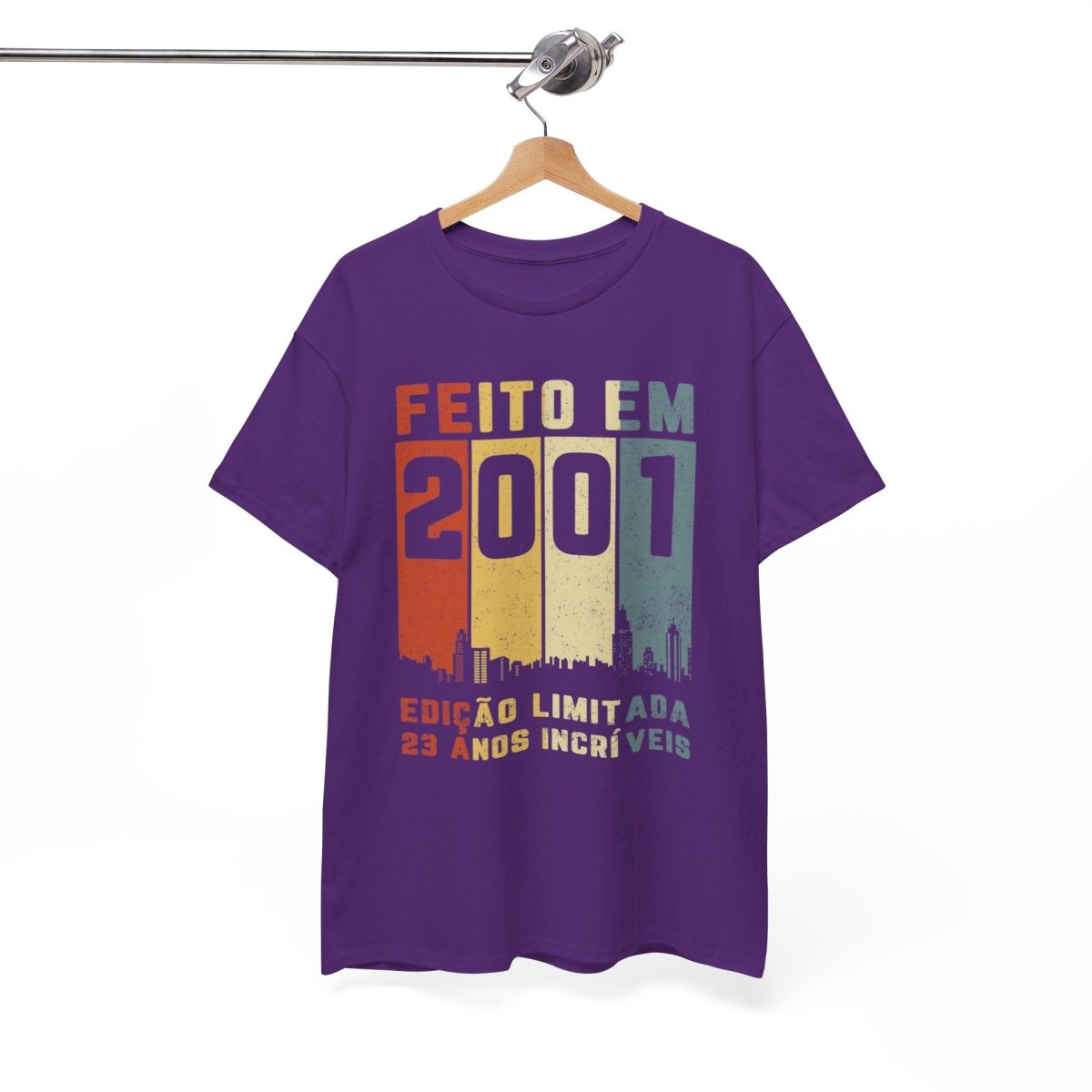 Camiseta de Aniversário 2001 - Edição Especial Personalizada - Bliss Birthday Shirts - Royal - S