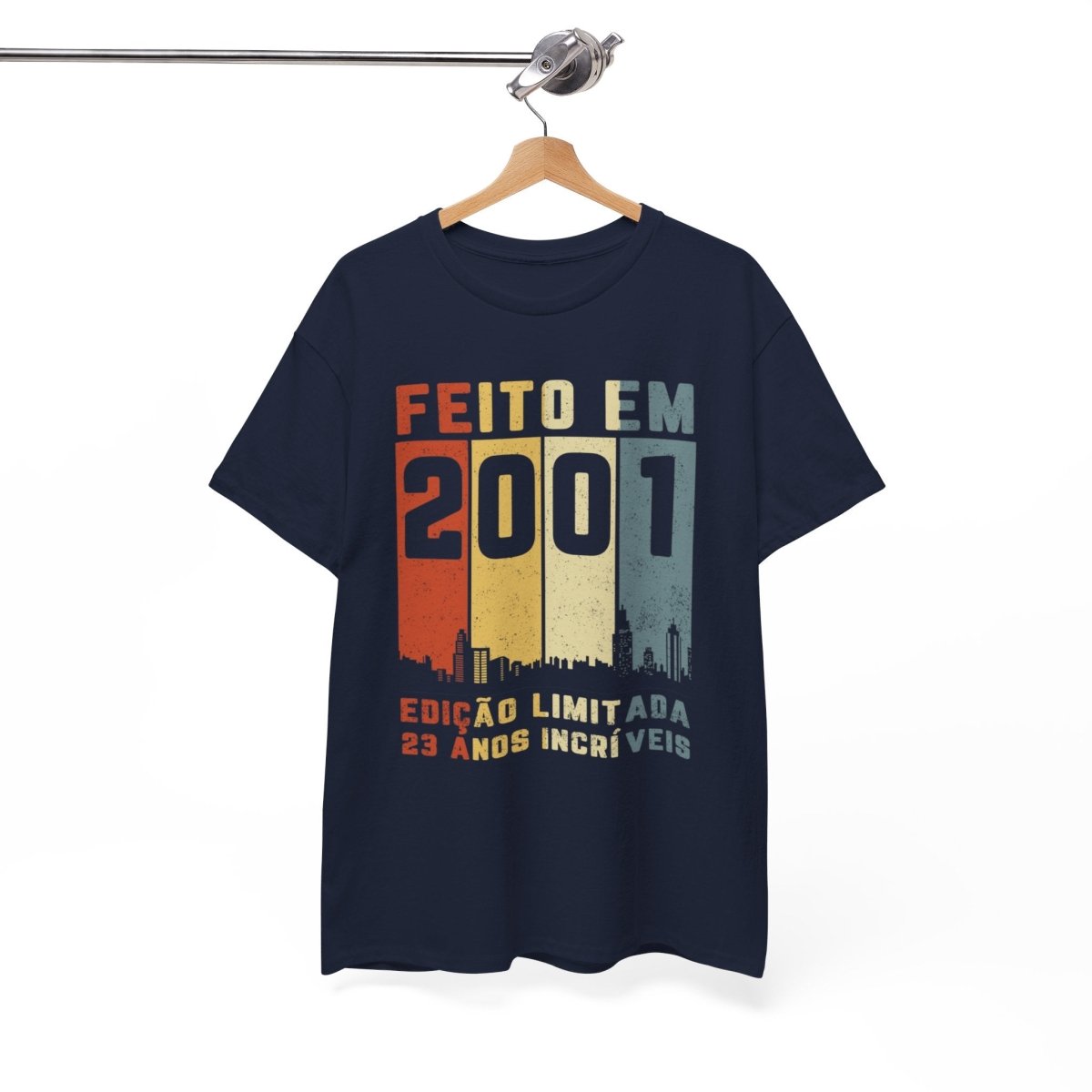 Camiseta de Aniversário 2001 - Edição Especial Personalizada - Bliss Birthday Shirts - Royal - S