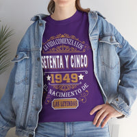 Camiseta de Cumpleaños 1949 - Camiseta Única Personalizable - Bliss Birthday Shirts - Purple - S