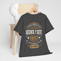 Camiseta de Cumpleaños 1957 - Camiseta Única Personalizable - Bliss Birthday Shirts - Royal - S