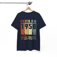 Camiseta Especial de Cumpleaños 1958 - Hecho En 1958 - Bliss Birthday Shirts - Royal - S