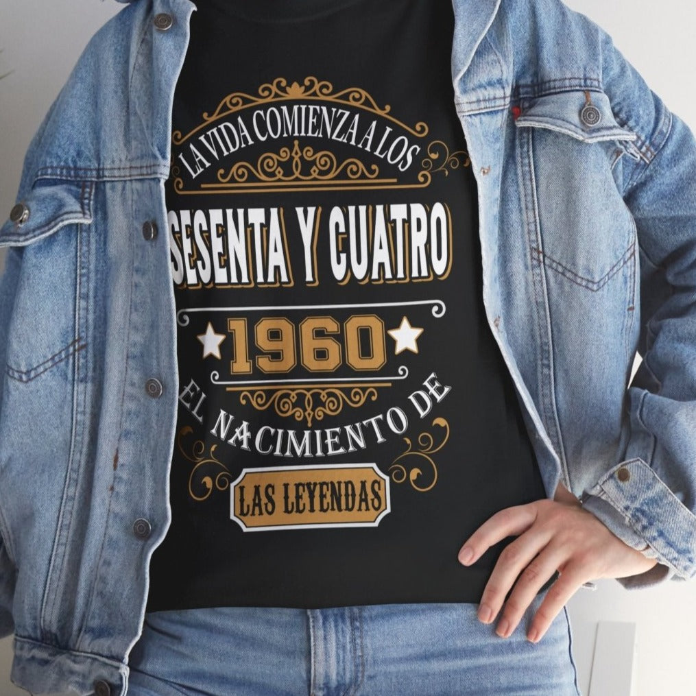 Camiseta Personalizada 1960 - Camiseta Única de Cumpleaños - Bliss Birthday Shirts - Black - S