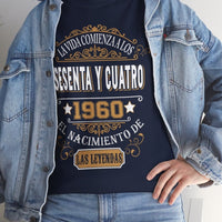 Camiseta Personalizada 1960 - Camiseta Única de Cumpleaños - Bliss Birthday Shirts - Navy - S