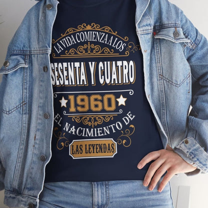 Camiseta Personalizada 1960 - Camiseta Única de Cumpleaños - Bliss Birthday Shirts - Navy - S