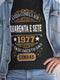 Camiseta Personalizável 1977 - Camiseta Única de Aniversário - Bliss Birthday Shirts - Black - S