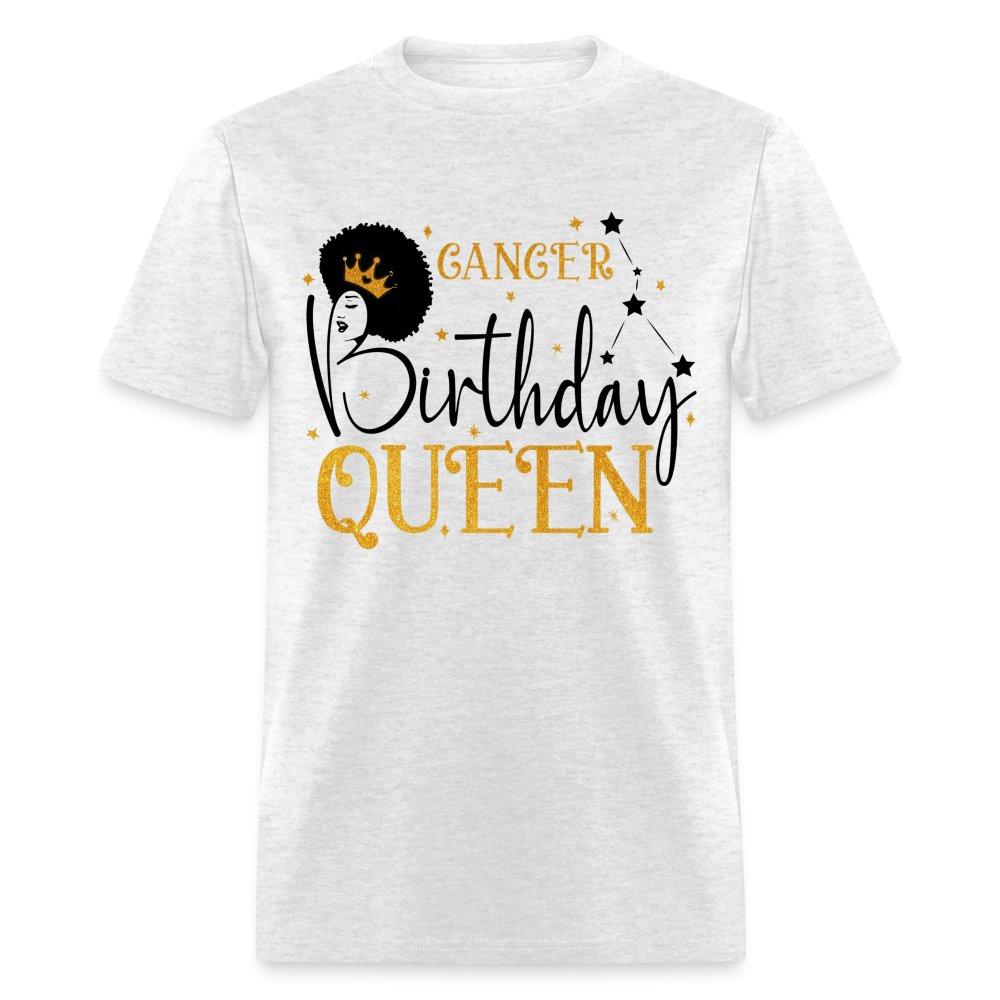 Cancer Birthday Queen Shirt - Custom T - Shirt - Bliss Birthday Shirts - Ice Grey - S