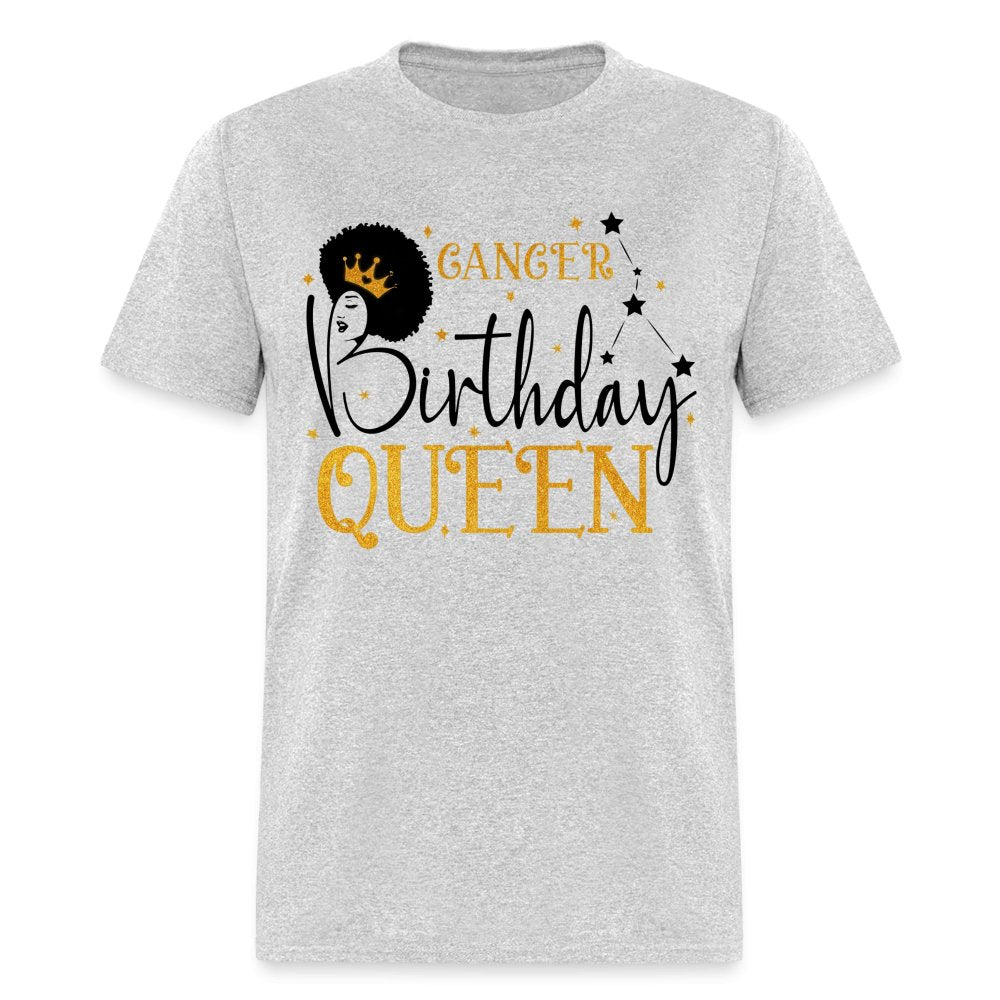 Cancer Birthday Queen Shirt - Custom Zodiac T - Shirt - Bliss Birthday Shirts - Sport Grey - S