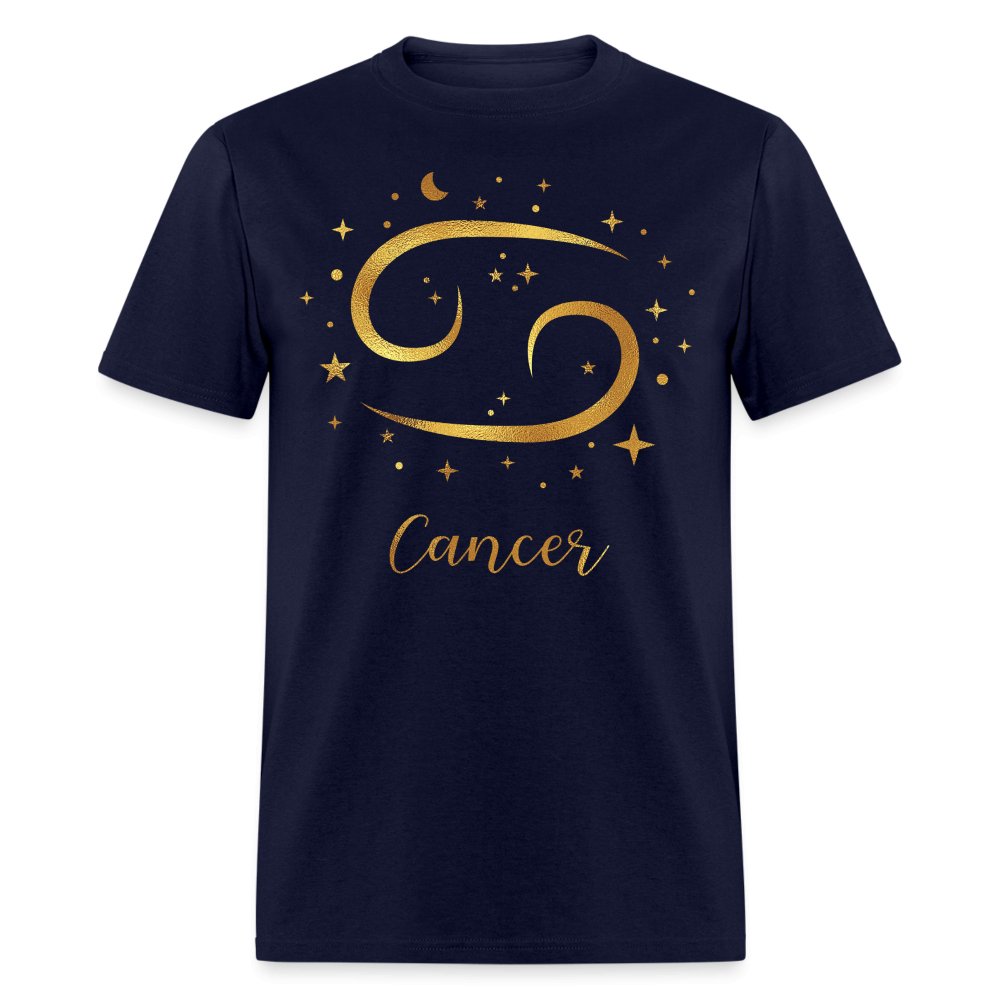 Cancer Birthday Unisex Shirt - Custom Zodiac T - Shirt - Bliss Birthday Shirts - Navy - S