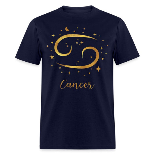 Cancer Birthday Unisex Shirts - Custom T - Shirts - Bliss Birthday Shirts - Navy - S