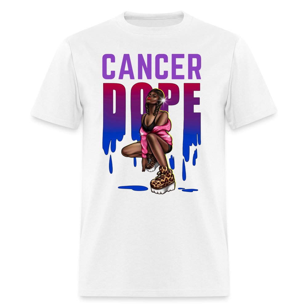 Cancer Dope Birthday Shirt - Custom Zodiac T - Shirt - Bliss Birthday Shirts - White - S