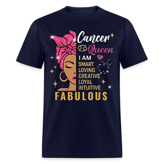 Cancer Fab Birthday Shirt - Custom Zodiac T - Shirt - Bliss Birthday Shirts - Navy - S