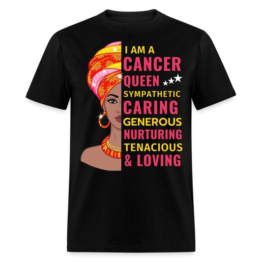 Cancer Queen Unisex Birthday Shirt - Custom T - Shirt - Bliss Birthday Shirts - Black - S